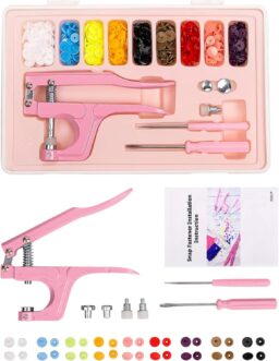 9 Colors Snap Fastener Kit